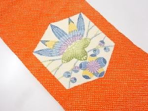 本総絞り笹竜胆に梅模様名古屋帯